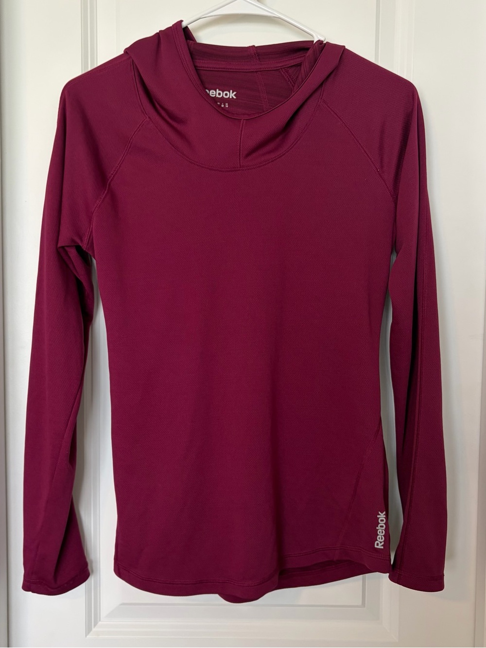 Reebok Women's Long-Sleeve Hooded Active Top - Berry
Size S